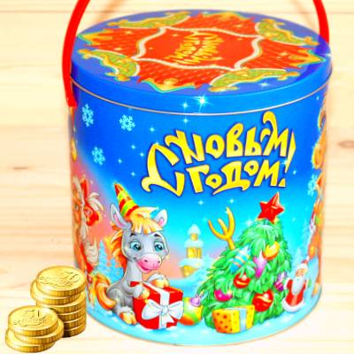 Недорогой детский новогодний подарок 1000 грамм