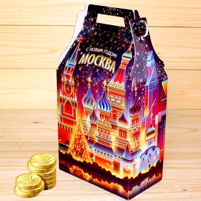 Экономный сладкий новогодний подарок весом 1000 грамм